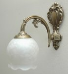  Kinkiet mosiężny,lampa ścienna z mosiądzu