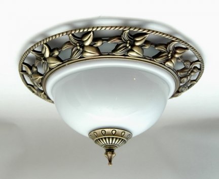 Plafon klasyczny patyna 29cm, lampa sufitowa