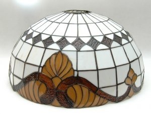 Klosz witrażowy 40 cm, witraż 40