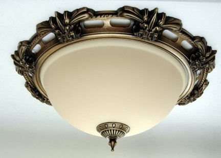 Plafon klasyczny patyna metalowy 43cm, lampa sufitowa