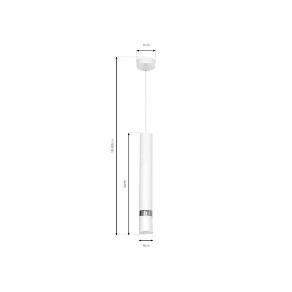 Lampa wisząca JOKER WHITE 1xGU10 MLP1347 Milagro  