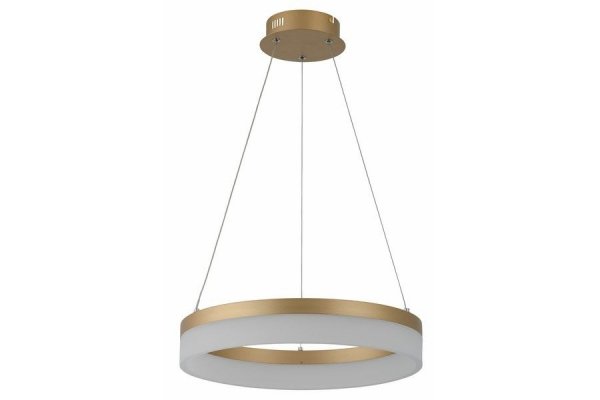 RABATY - Cornelia - lampa wisząca 1 płomienna LED złoty malowany 330601-09 (od 10% rabatu w koszyku)