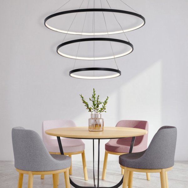 Lampa wisząca LED LEA 3 czarna 330024 Sanico Goldlux