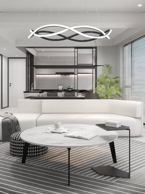 Wyprzedaż - Amira - lampa wisząca LED czarna 343601-30 Reality