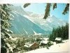 CHAMONIX (HAUTE-SAVOIE) VUE GENERALE AVEC I'AGUILLE DU MIDI