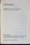 GOTTESLOB. KATHOLISCHES GEBET - UND GESANGBUCH