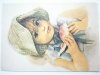 DZIEWCZYNKA Z ARBUZEM MAL. D. MUSZYŃSKA-ZAMORSKA