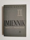 IMIENNIK TOM II MIECZ I PASTORAŁ - Karol Bunsch