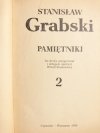 PAMIĘTNIKI TOM 2 - Stanisław Grabski 1989
