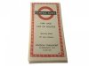 LONDON. CENTRAL BUSES. MAP AND LIST OF ROUTES 1967