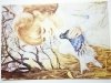 DZIEWCZYNKA Z GOŁĄBKIEM MAL. D. MUSZYŃSKA-ZAMORSKA