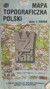 MAPA TOPOGRAFICZNA POLSKI 1:200 000. CHOJNICE