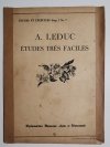 A. LEDUC ETUDES TRES FACILES 