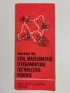 WOJEWÓDZTWA STOŁ. WARSZAWSKIE CIECHANOWSKIE OSTROŁĘCKIE PŁOCKIE 1: 500 000 1982