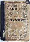 PAN TADEUSZ OKOŁO 1928 - Adam Mickiewicz