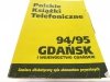 POLSKIE KSIĄŻKI TELEFONICZNE 94/95 GDAŃSK