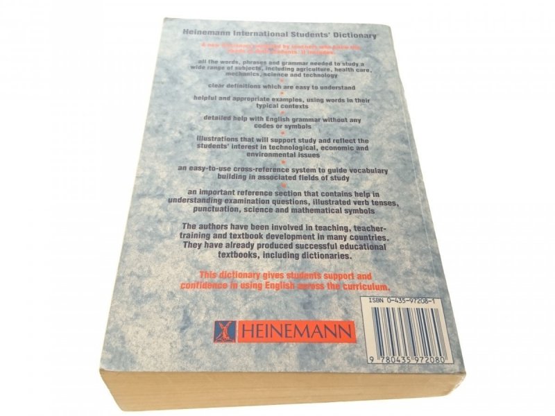 HEINEMANN INTERNATIONAL STUDENTS DICTIOTNARY 1991
