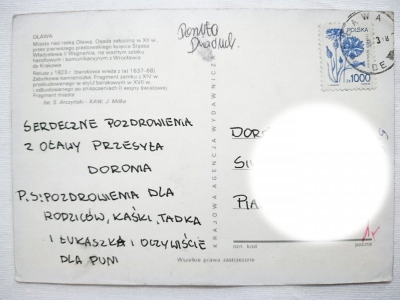 OŁAWA. MIASTO NAD RZEKĄ OŁAWĄ I INNE FOT. ARCZYŃSKI