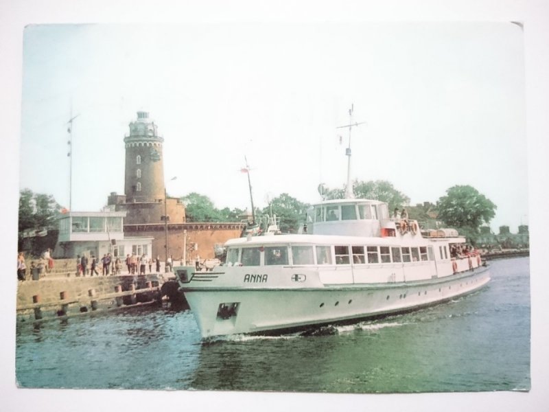 KOŁOBRZEG. STATEK WYCIECZKOWY ANNA W PORCIE FOT. BARĄCZ