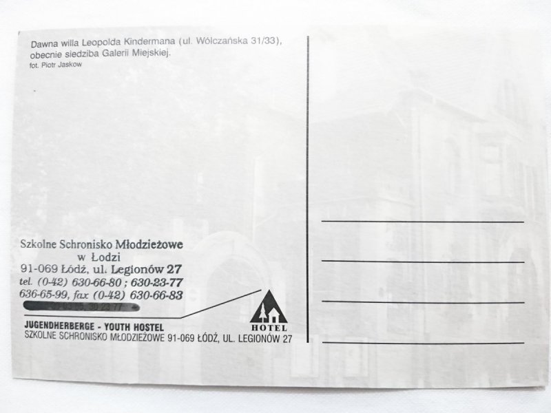 ŁÓDŹ. DAWNA WILA LEOPOLDA KINDEERMANA OBECNIE SIEDZIBA GALERII MORSKIEJ FOT. PIOTR JASKOW