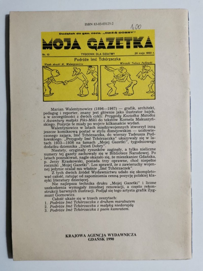 PODRÓŻE IMĆ TCHÓRZACZKA Z DRUHEM MARABUTEM CZĘŚĆ I 