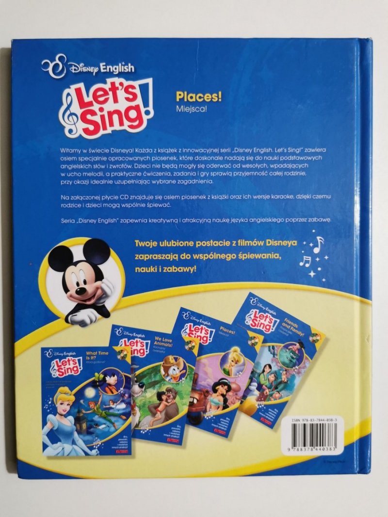 LET'S SING! PLACES! MIEJSCA! DISNEY ENGLISH 
