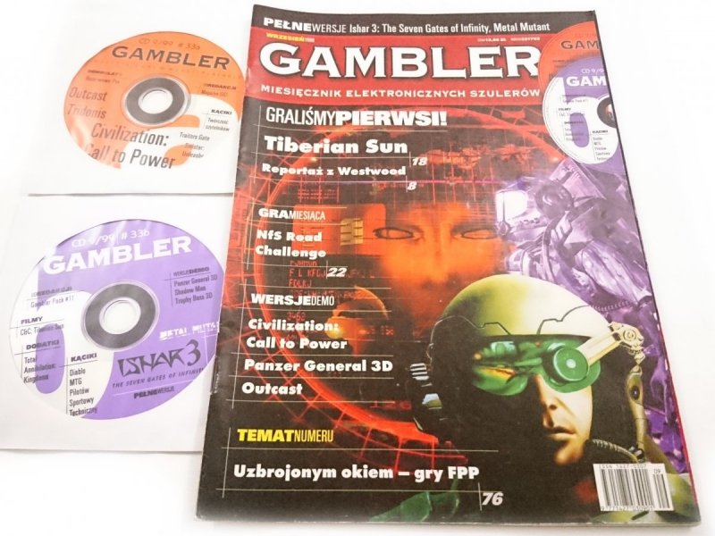 GAMBLER. WRZESIEŃ 1999 DWIE PŁYTY CD