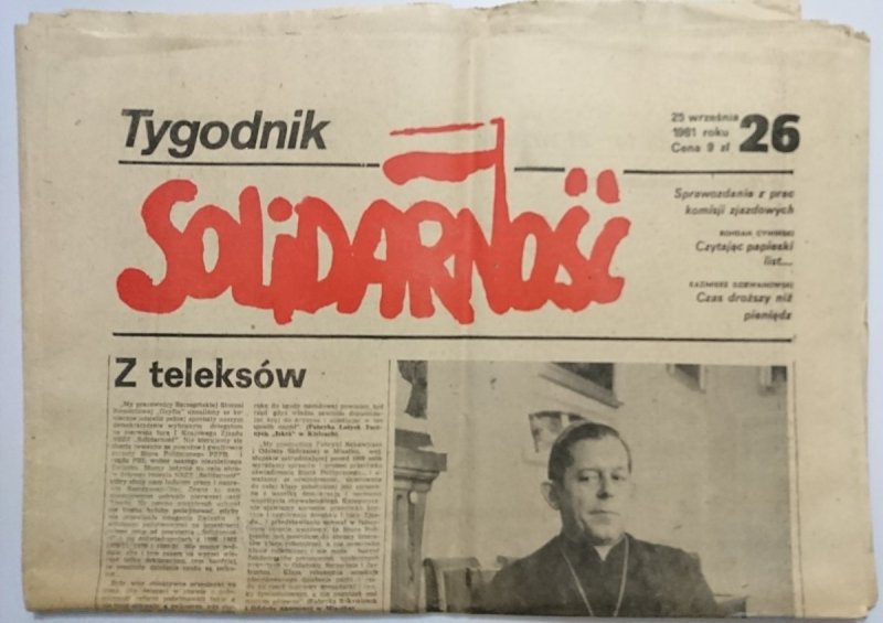 TYGODNIK SOLIDARNOŚĆ NR 26 25 WRZEŚNIA 1981 ROKU