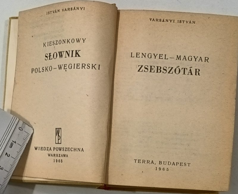 KIESZONKOWY SŁOWNIK WĘGIERSKO-POLSKI POLSKO-WĘGIERSKI