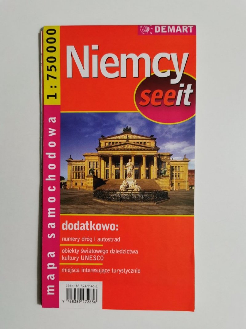 MAPA SAMOCHODOWA. NIEMCY SEE IT SKALA 1: 750 000 