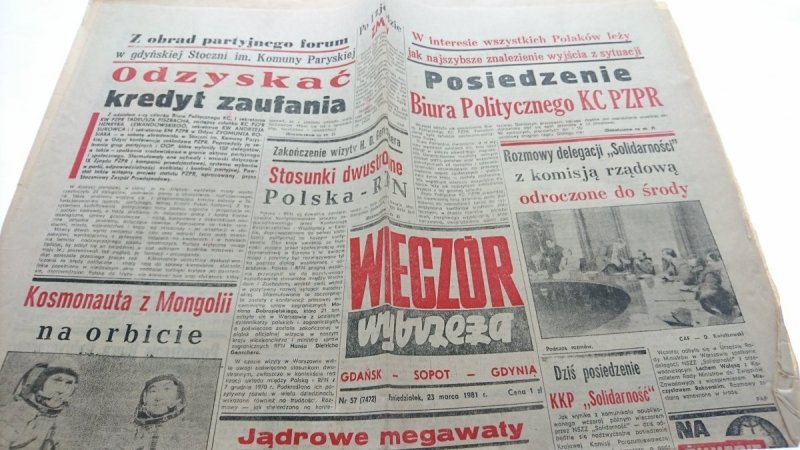 WIECZÓR WYBRZEŻA NR 57 (7472) 23 MARCA 1981 r.