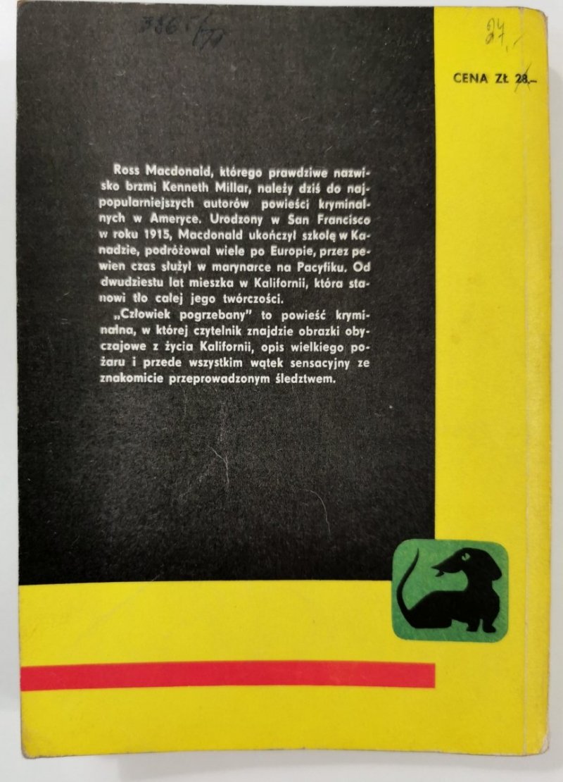 CZŁOWIEK POGRZEBANY - Ross MacDonald 