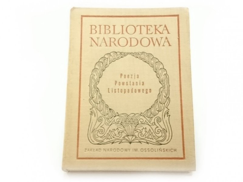 POEZJA POWSTANIA LISTOPADOWEGO - Zieliński 1971