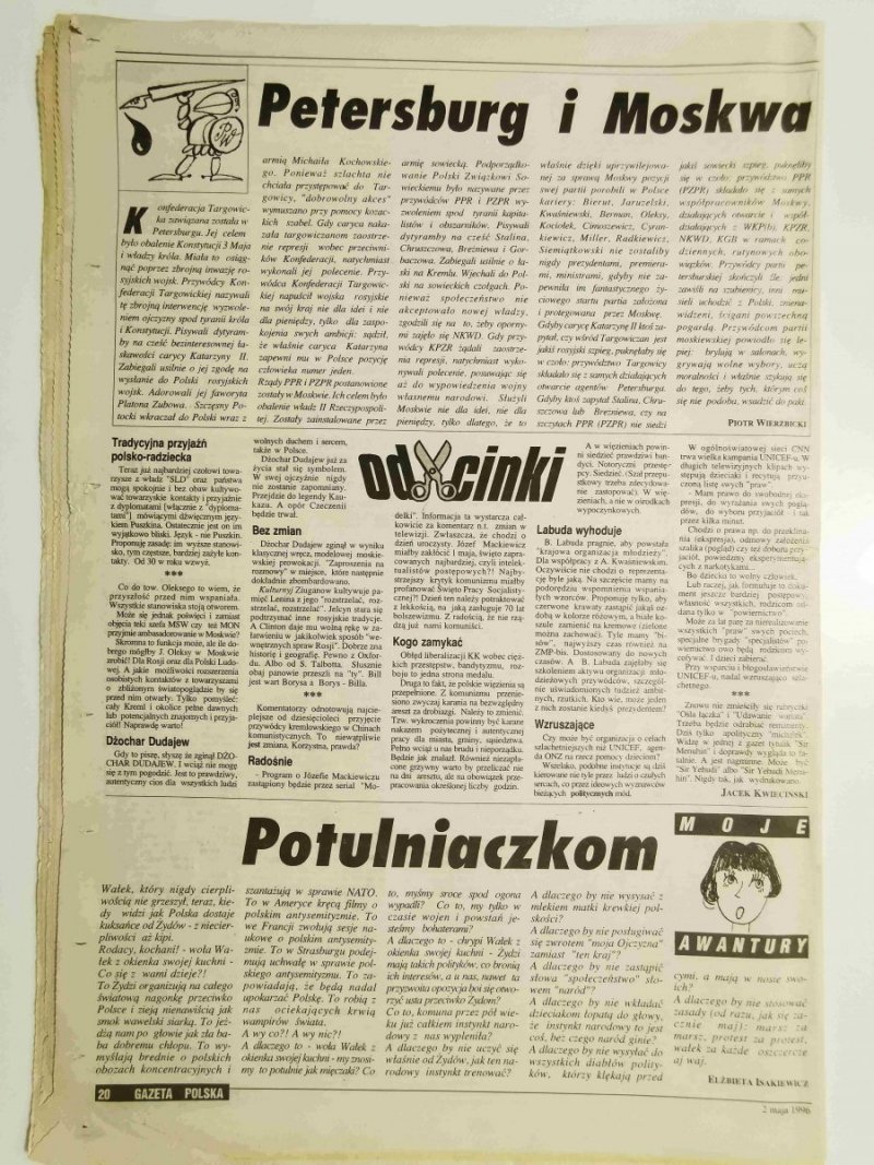 GAZETA POLSKA TYGODNIK NR 18 (146) 2 MAJA 1996 r.