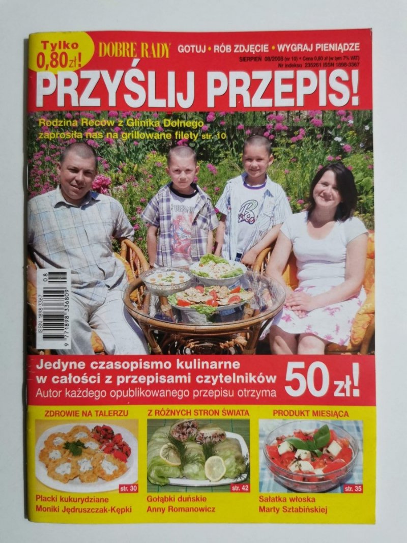 PRZYŚLIJ PRZEPIS! SIERPIEŃ 08/2008 (NR 10)