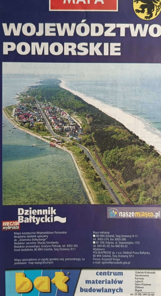 MAPA WOJEWÓDZTWO POMORSKIE
