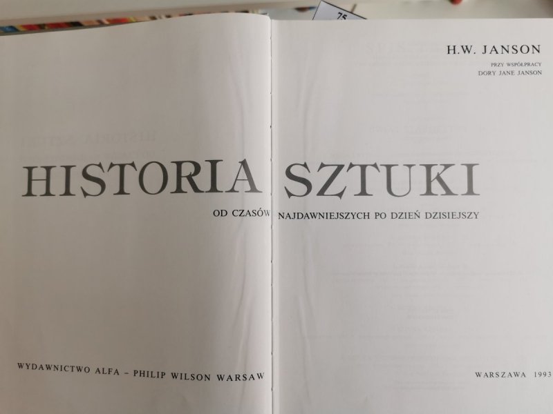 HISTORIA SZTUKI OD CZASÓW NAJDAWNIEJSZYCH PO DZIEŃ DZISIEJSZY