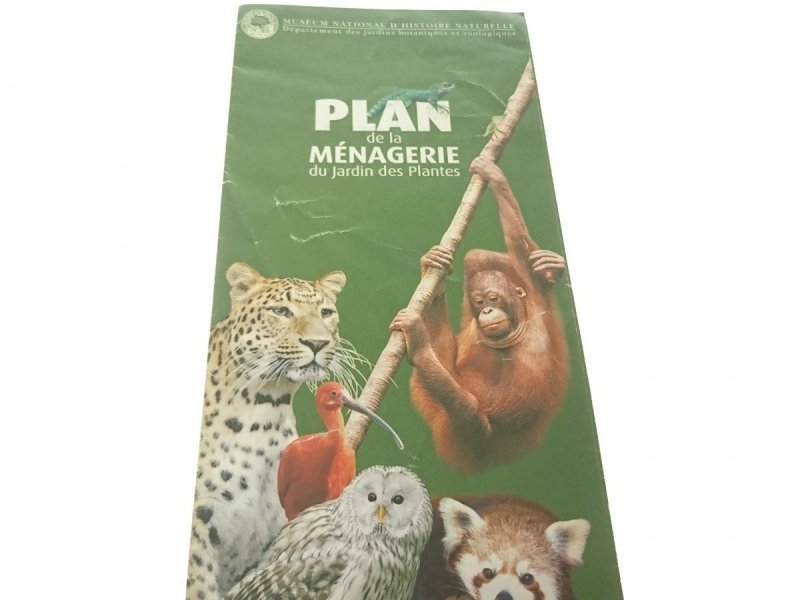 PLAN DE LA MENAGERIE DU JARDIN DES PLANTES