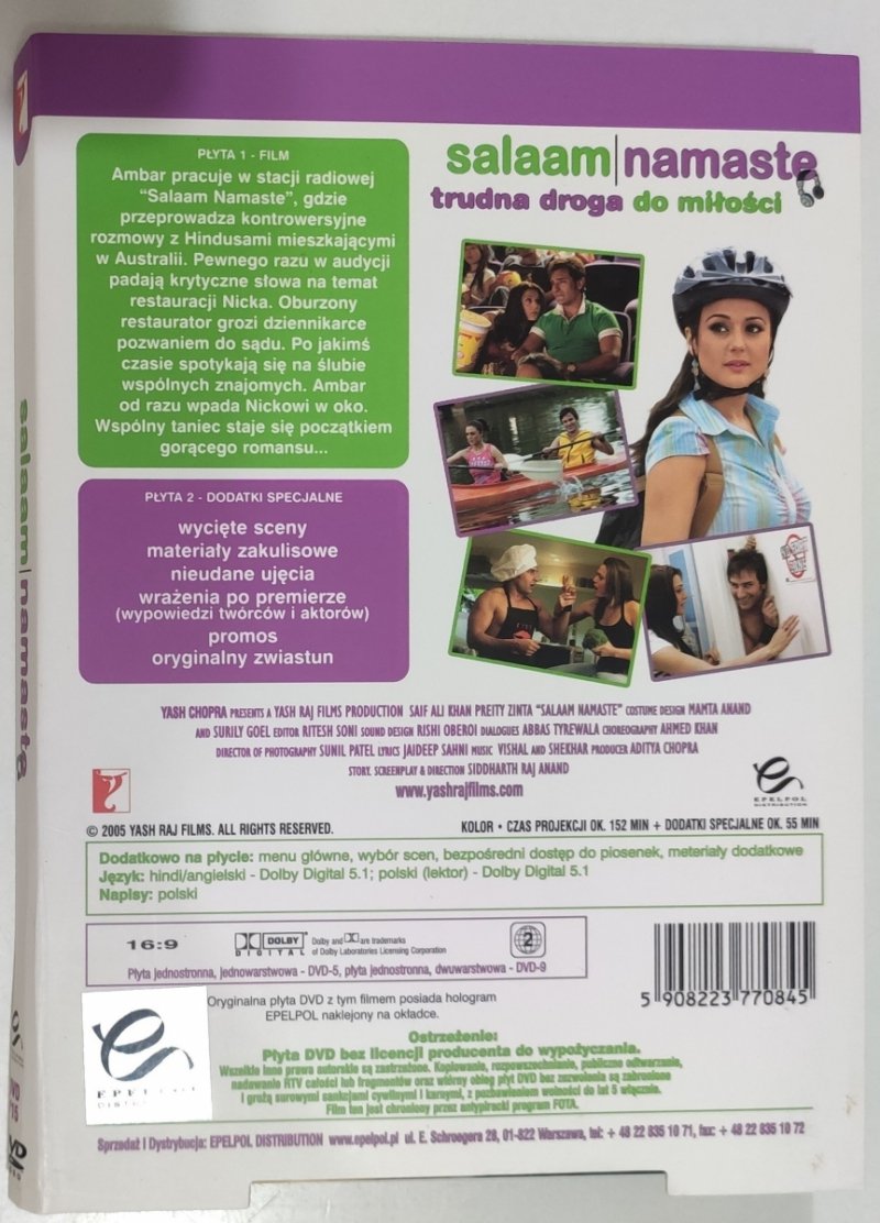 DVD. SALAAM NAMASTE – TRUDNA DROGA DO MIŁOŚCI