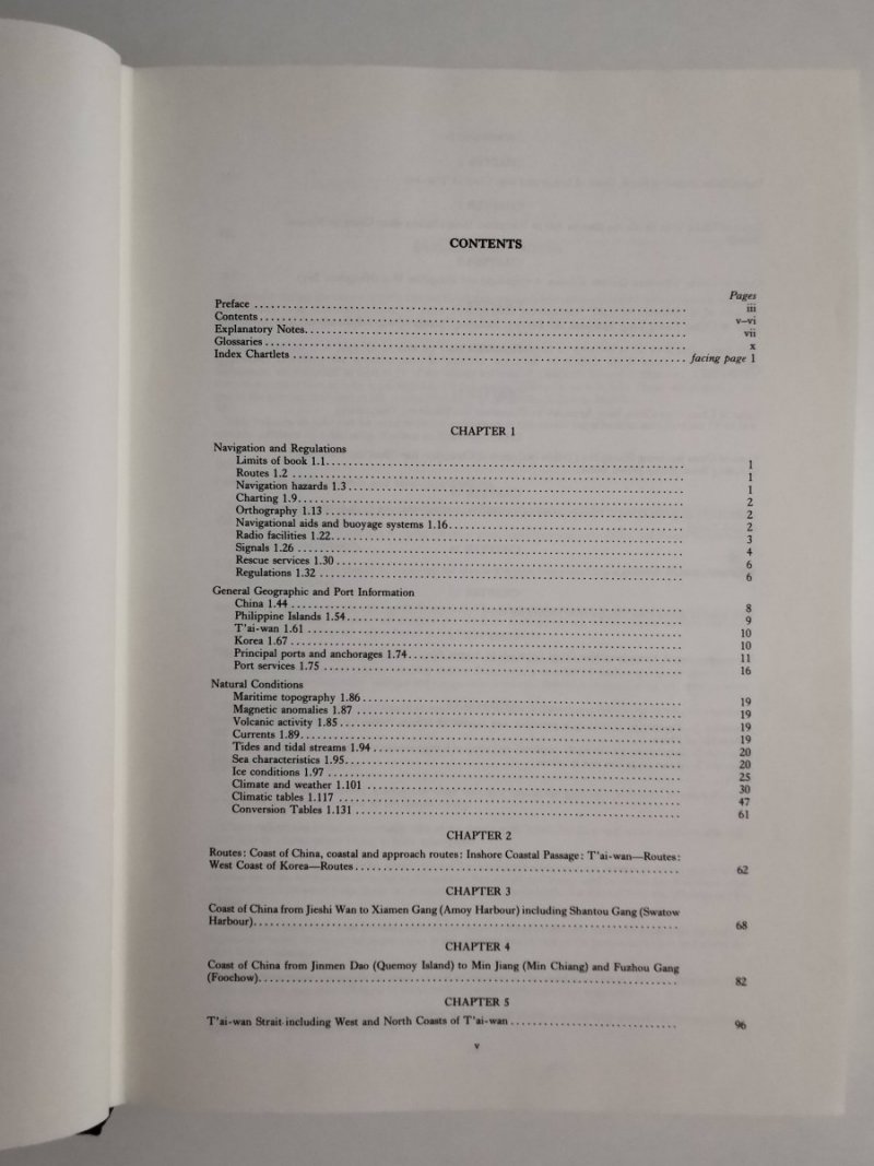 CHINA SEA PILOT VOLUME III 1982
