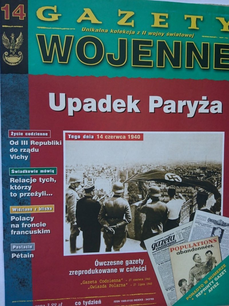 GAZETY WOJENNE 14 UPADEK PARYŻA