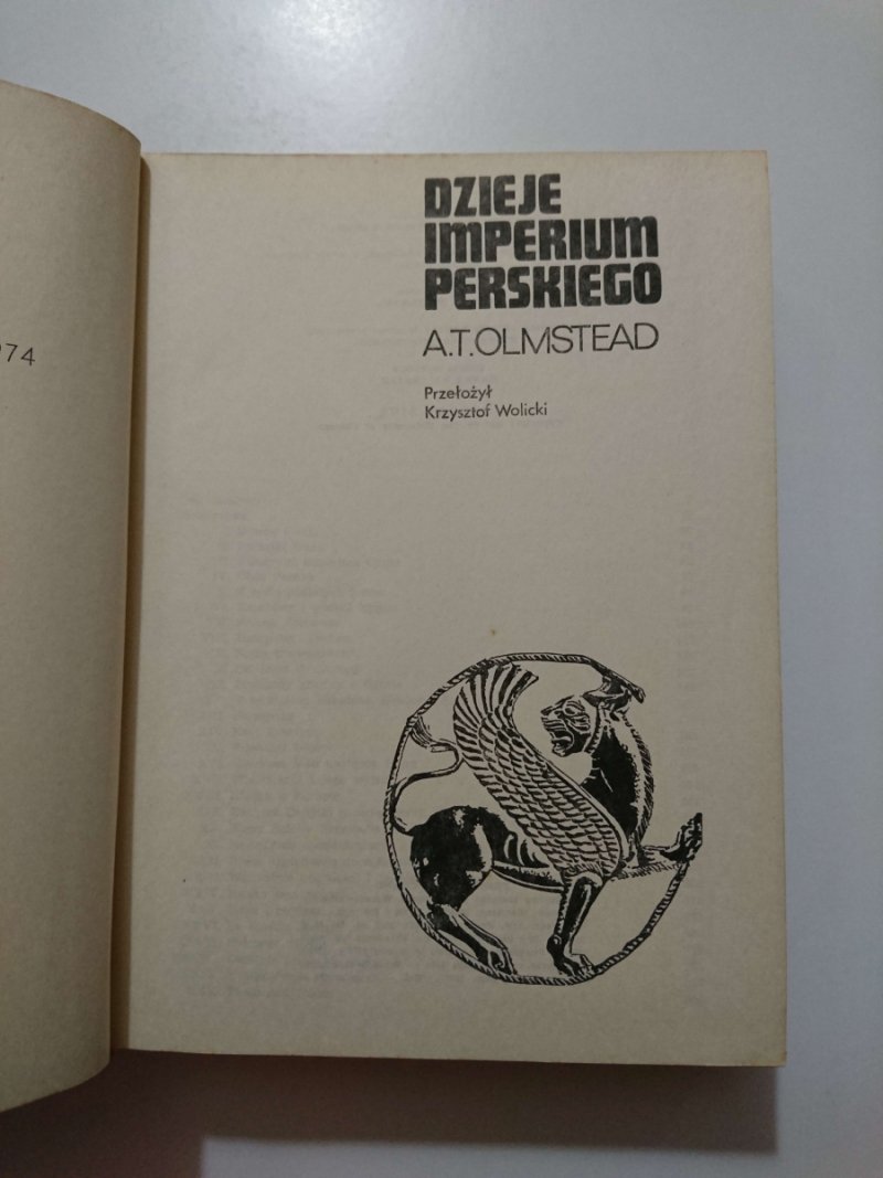 DZIEJE IMPERIUM PERSKIEGO - A. T. Olmstead