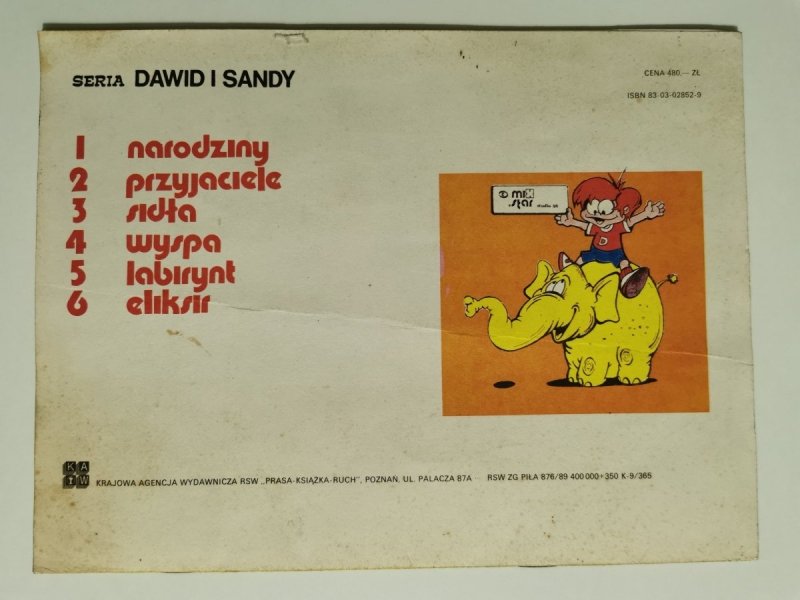 DAWID I SANDY TOM 3 SIDŁA 