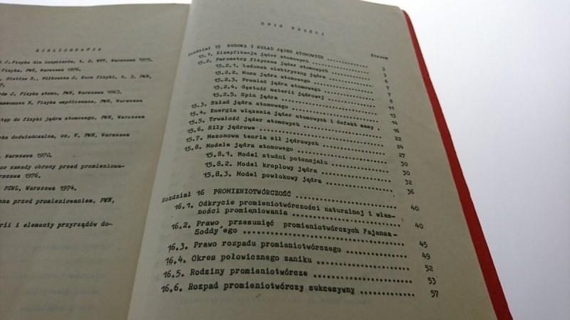 FIZYKA CZĘŚĆ IV JĄDRO ATOMOWE - Staniszewski 1980