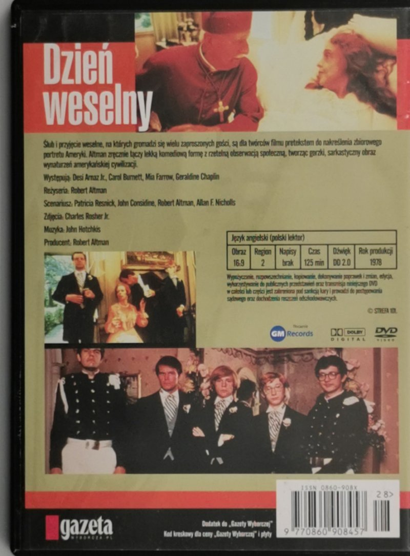 DVD. DZIEŃ WESELNY