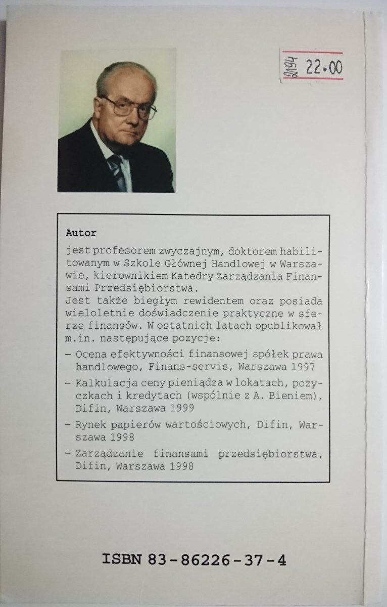 CZYTANIE BILANSU PRZEDSIĘBIORSTWA DLA MENEDŻERÓW
