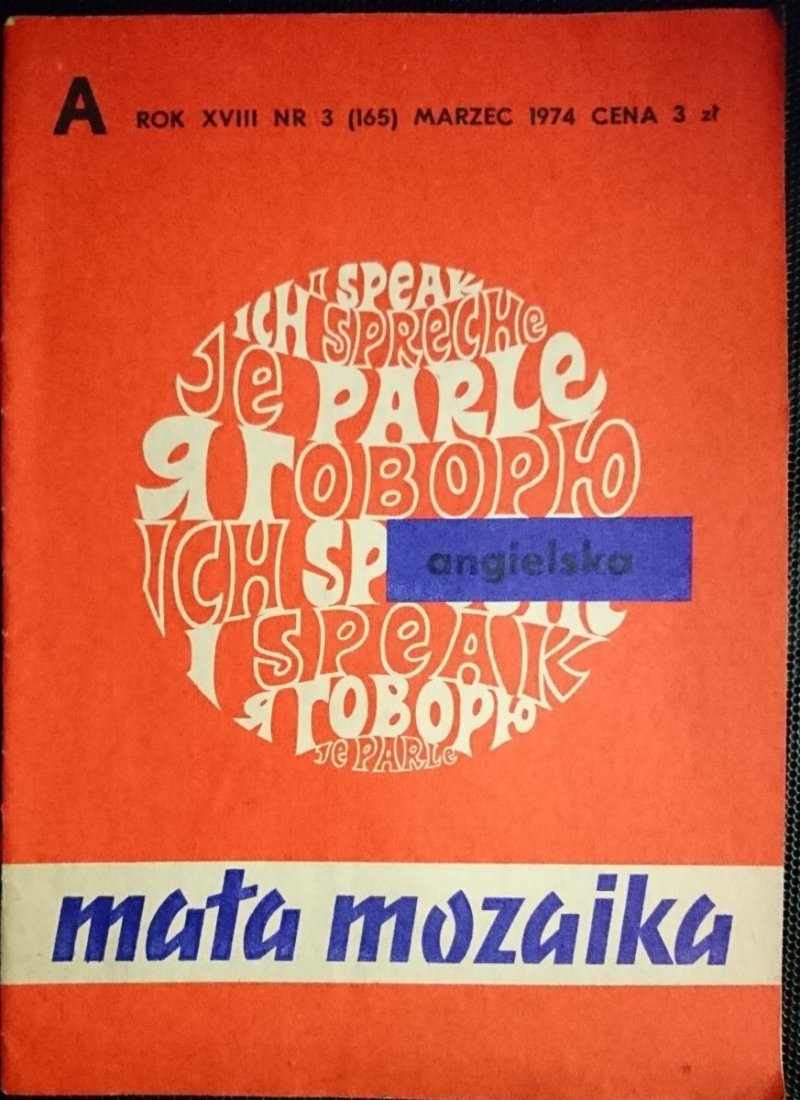 MAŁA MOZAIKA ANGIELSKA NR 3 (165) MARZEC 1974