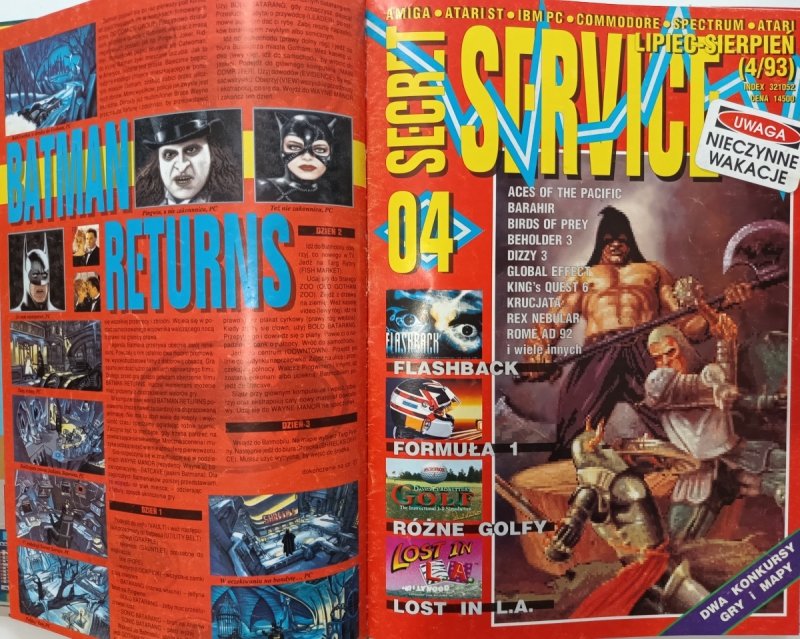 SECRET SERVICE OD 1/93 DO 20/95