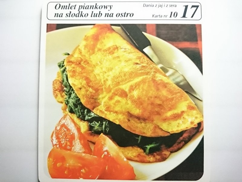KARTA KULINARNA NR 10 OMLET PIANKOWY NA SŁODKO LUB