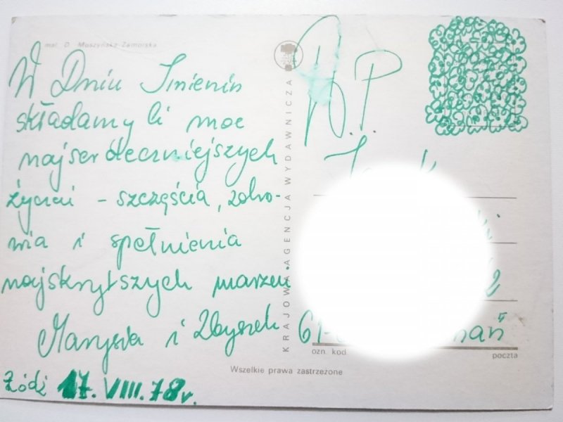 UŚMIECHNIĘTA DZIEWCZYNKA MAL. D. MUSZYŃSKA-ZAMORSKA